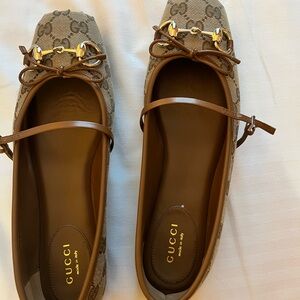 WOMEN'S GUCCI HORSEBIT BALLET FLAT Size 38.5